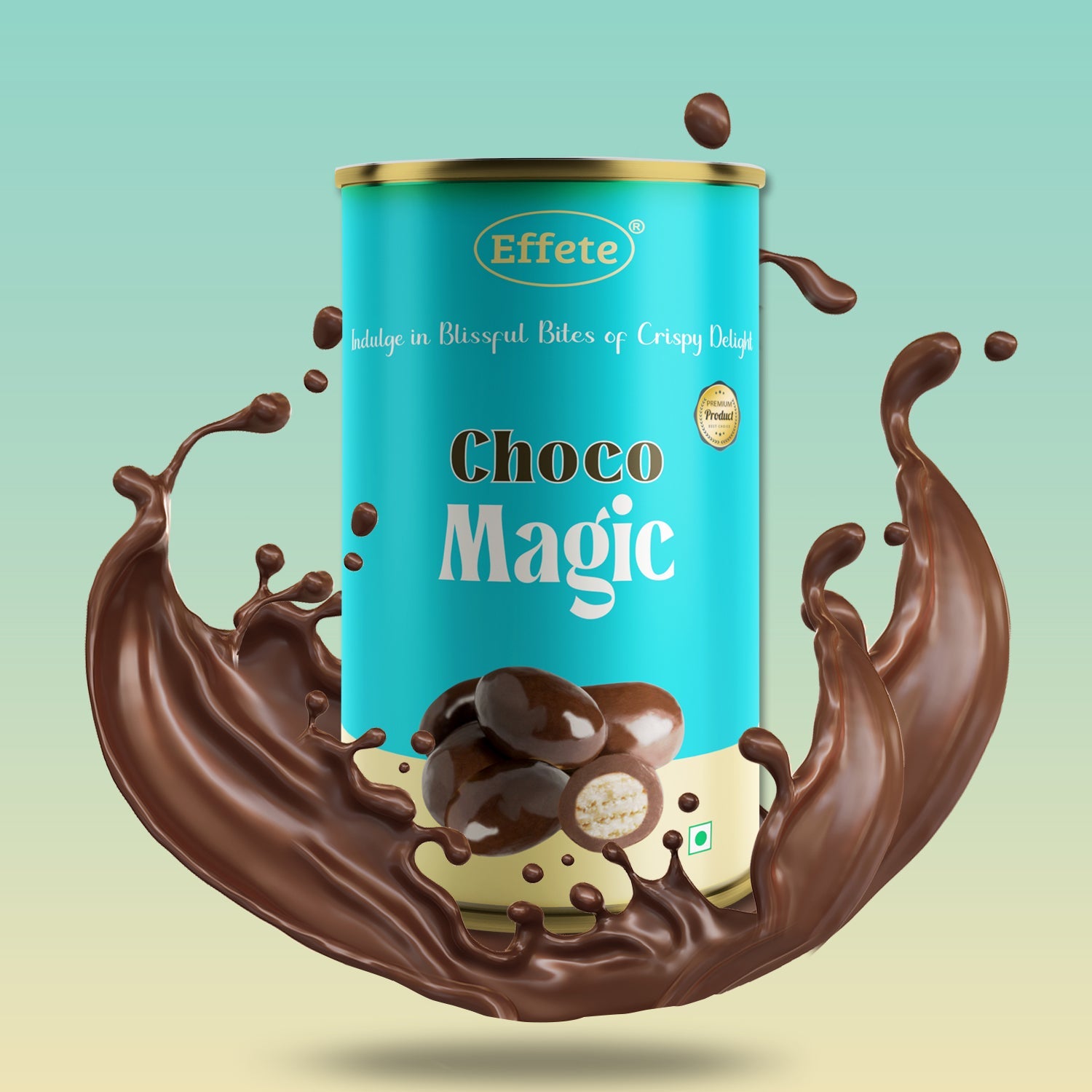 Wukusy Choco Magic assorted chocolates in a colorful box, featuring a variety of milk, dark, and white chocolate pieces.