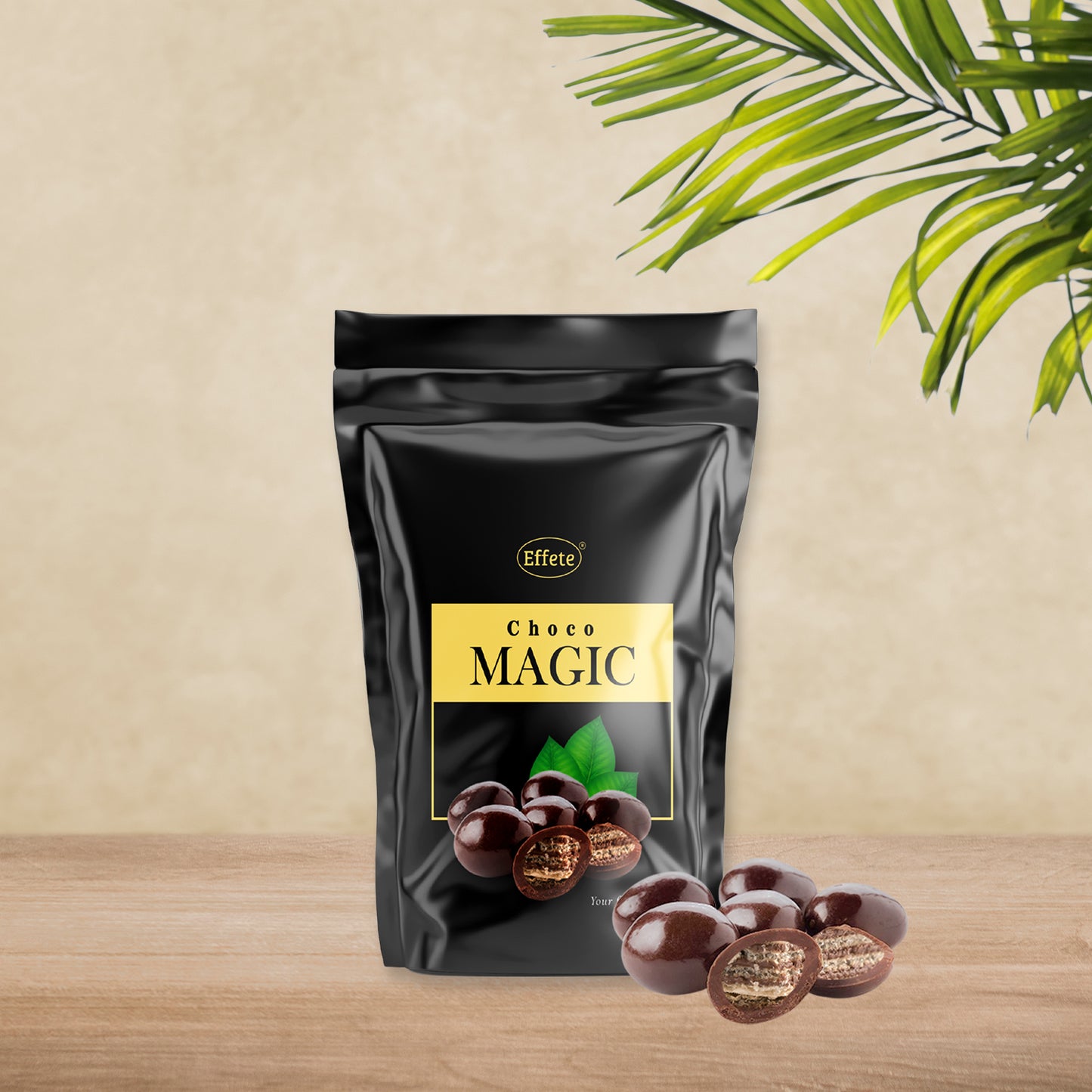 Wukusy Choco Magic Chocolate 40g bar, creamy milk chocolate with a smooth texture, shown in a close-up image.