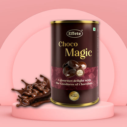 Assorted Wukusy Choco Magic Gift Special Chocolates in a decorative box with colorful wrapping and ribbons.