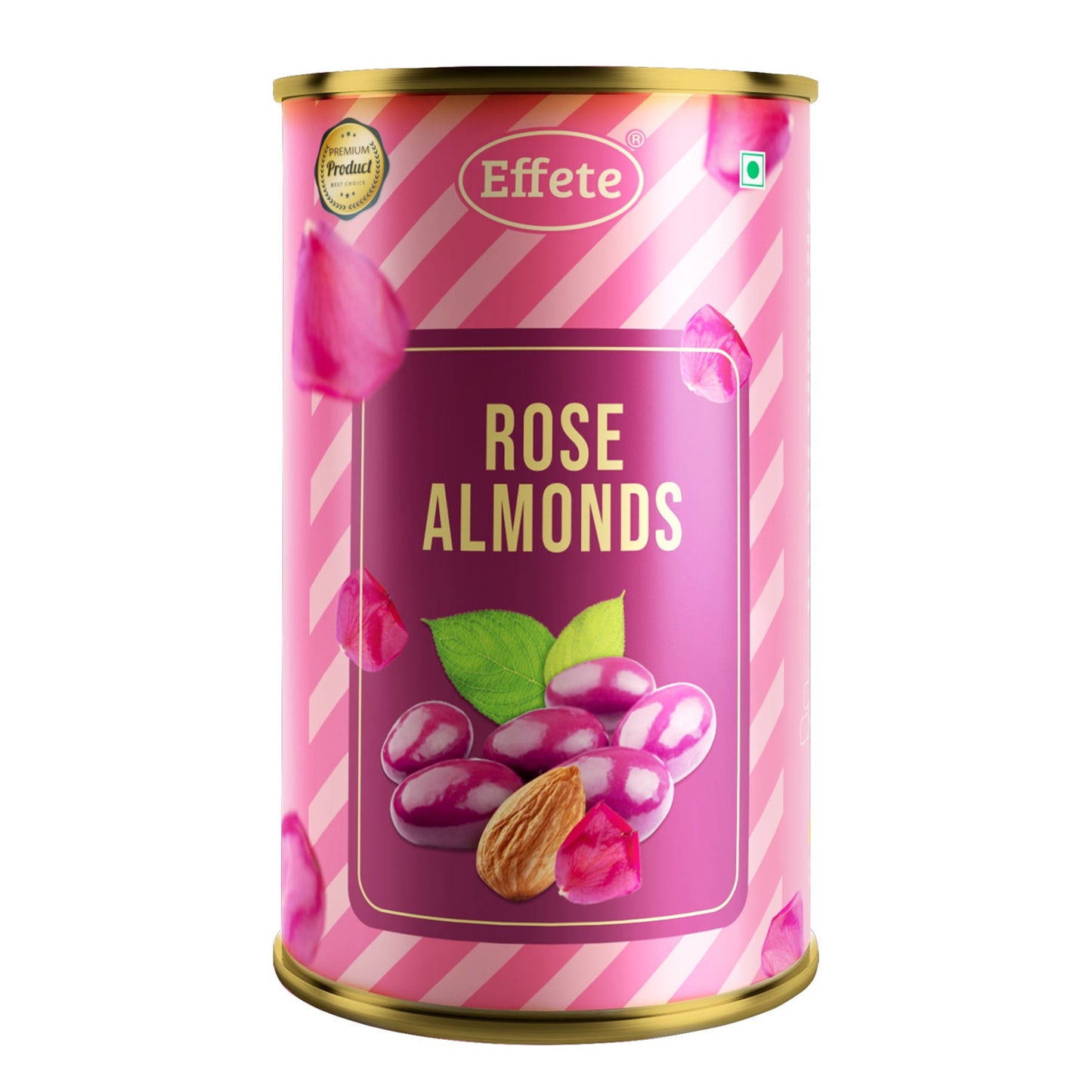 Wukusy Effete Rose Almonds Chocolate box showing chocolates with rose and almond flavors in elegant packaging