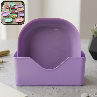 Wukusy 11-in-1 multipurpose plastic snack serving tray with multiple compartments, perfect for parties and gatherings.