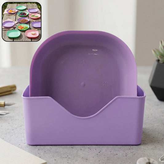 Wukusy 11-in-1 multipurpose plastic snack serving tray with multiple compartments, perfect for parties and gatherings.