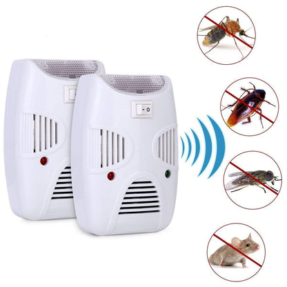 Wukusy mosquito and rat pest repeller device with digital display for home pest control against rats, cockroaches, and mosquitoes
