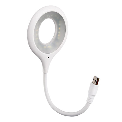 Wukusy 12608 LED USB light for laptop, flexible neck desk lamp with 16 LEDs, ideal for reading, study, or travel.