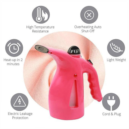 Wukusy 1261 facial handheld portable steamer for face showing the compact device with nozzle and water tank in a close-up view.