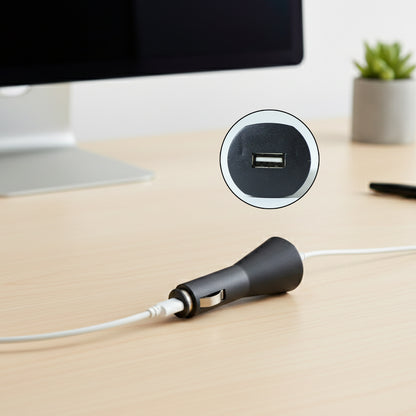 Wukusy 12V single USB car charger adapter for mobile charging, compact design with one USB port for convenient device power.
