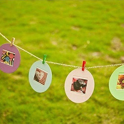 Set of 50 small Wukusy wooden clips, multipurpose cloth pegs for hanging laundry, crafts, and household use.
