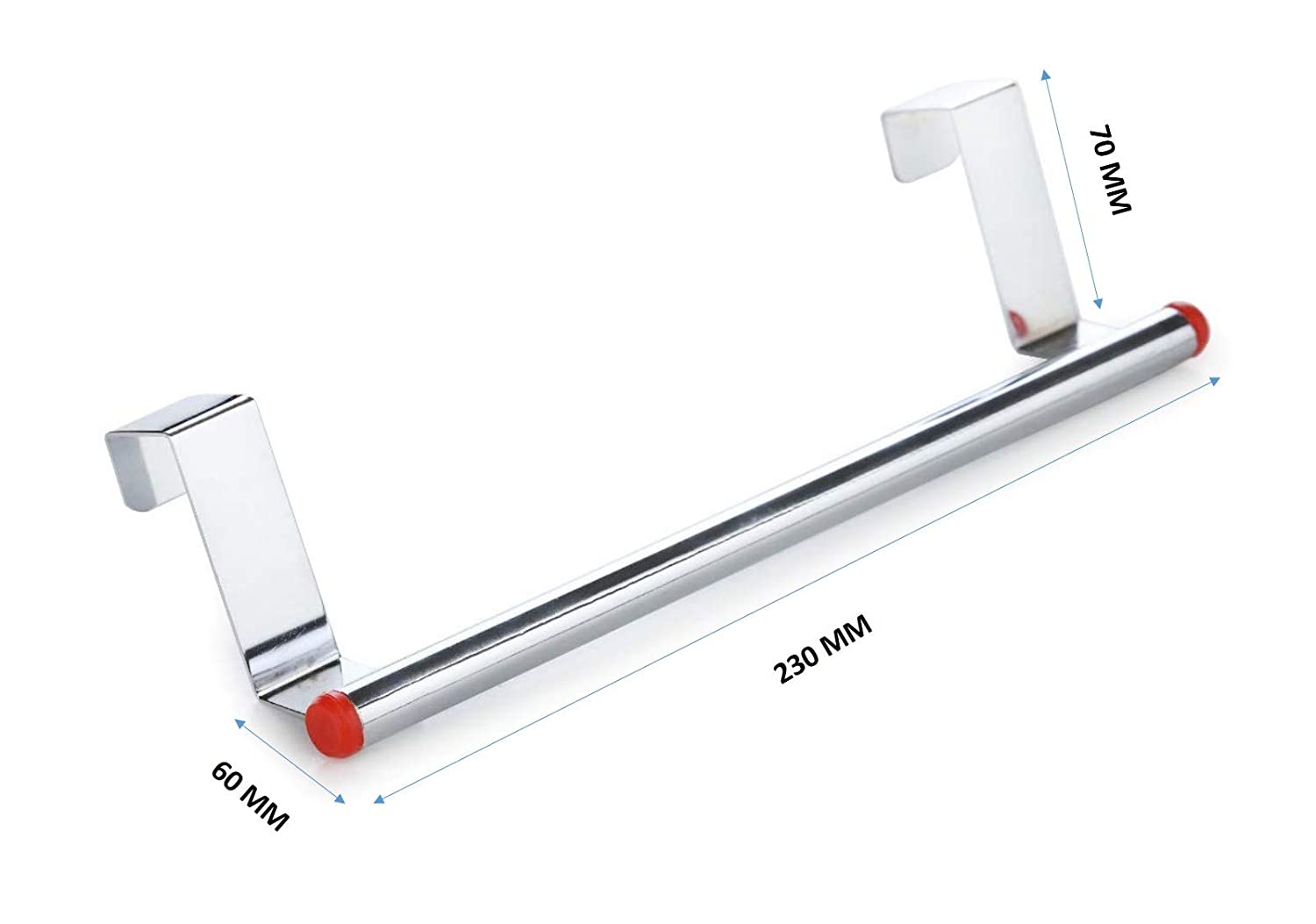 Wukusy stainless steel towel hanger for bathroom, wall-mounted towel rod bar, durable bathroom accessory for drying towels