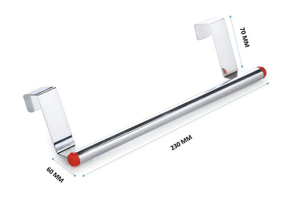 Wukusy stainless steel towel hanger for bathroom, wall-mounted towel rod bar, durable bathroom accessory for drying towels