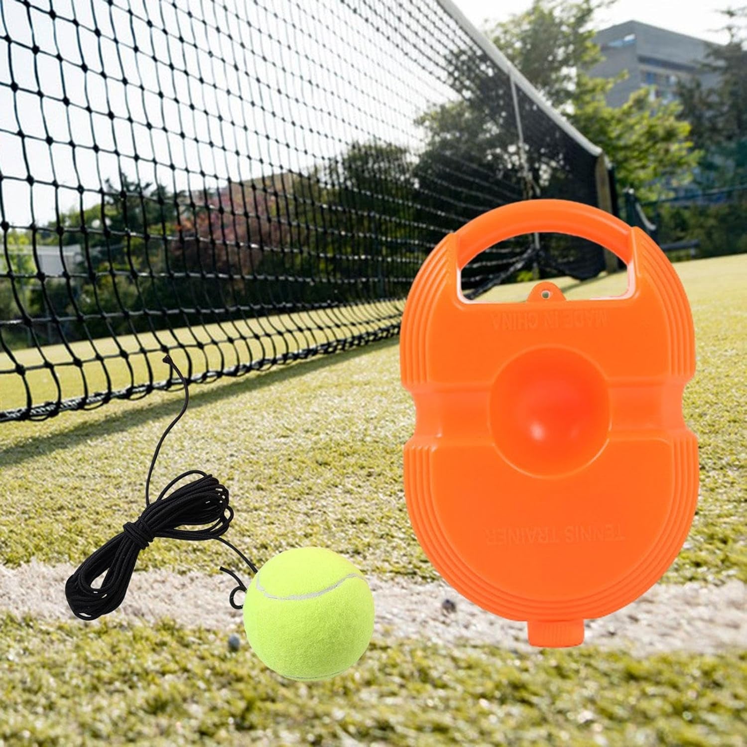 Wukusy tennis trainer rebound ball with string for kids and adults, portable tennis practice device for improved skills