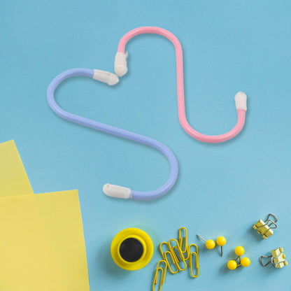 Set of six Wukusy S-shaped metal hooks for hanging clothes, kitchen, bathroom, garden, or workshop use, heavy-duty and durable.
