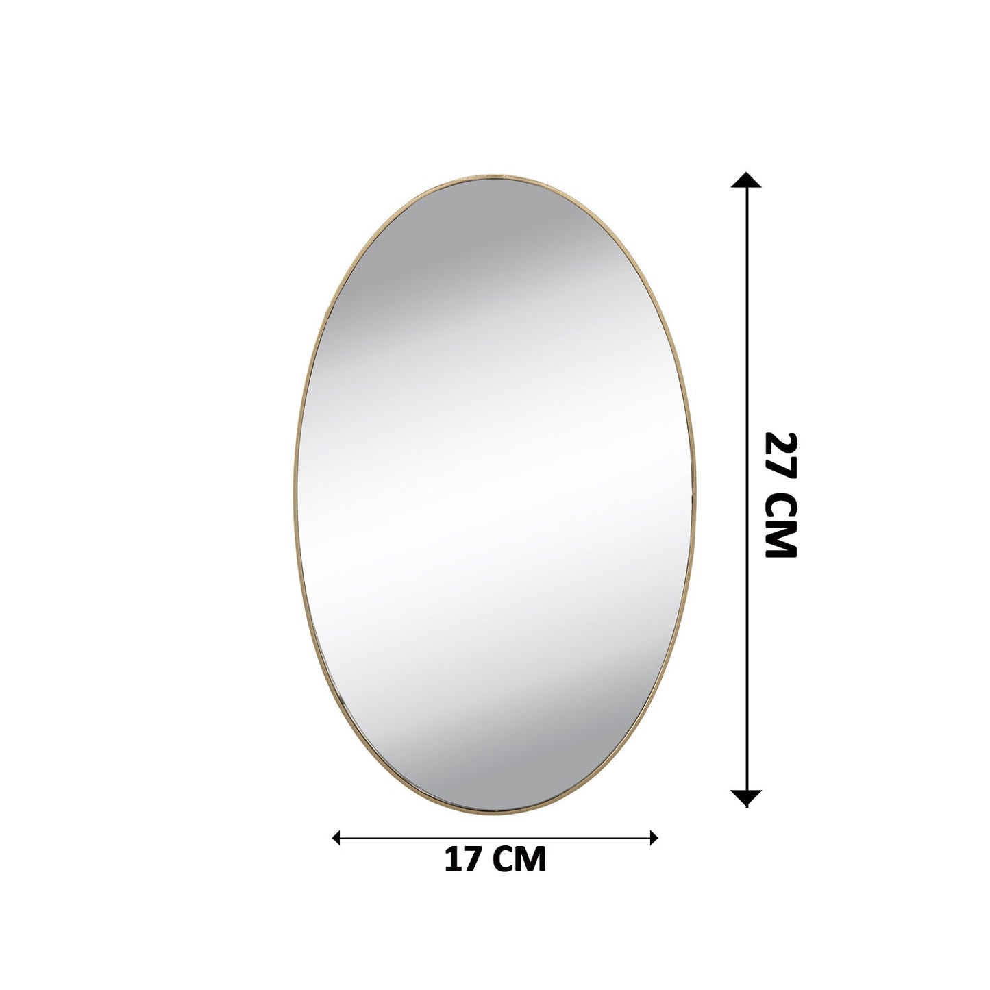 Wukusy 1795 oval 3D mirror sticker set, suitable for household and official use, featuring two reflective decorative stickers.