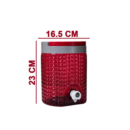 Wukusy 4500ml plastic water jug with diamond cut design for carrying water and beverages, durable and easy to handle.