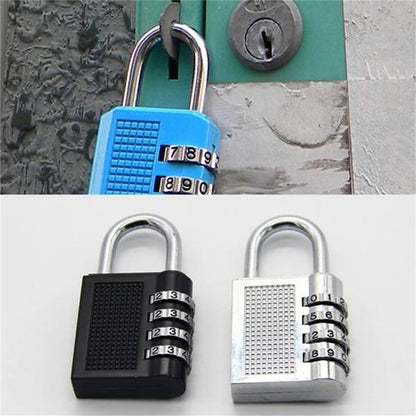 Wukusy 218 4-digit combination padlock showing the lock with dial and shackle for securing doors or lockers