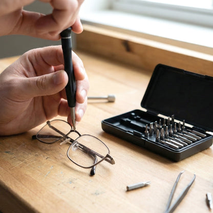 Wukusy 24-in-1 precision screwdriver tool kit with medium-sized screwdrivers and bits, displayed in an organized set.