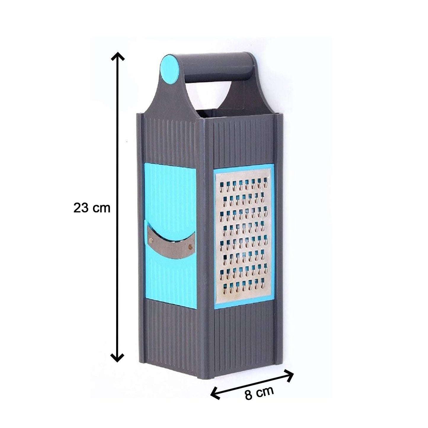 Wukusy 2650 4-in-1 plastic vegetable and fruit grater and slicer for kitchen use, with multiple blades for different prep tasks.