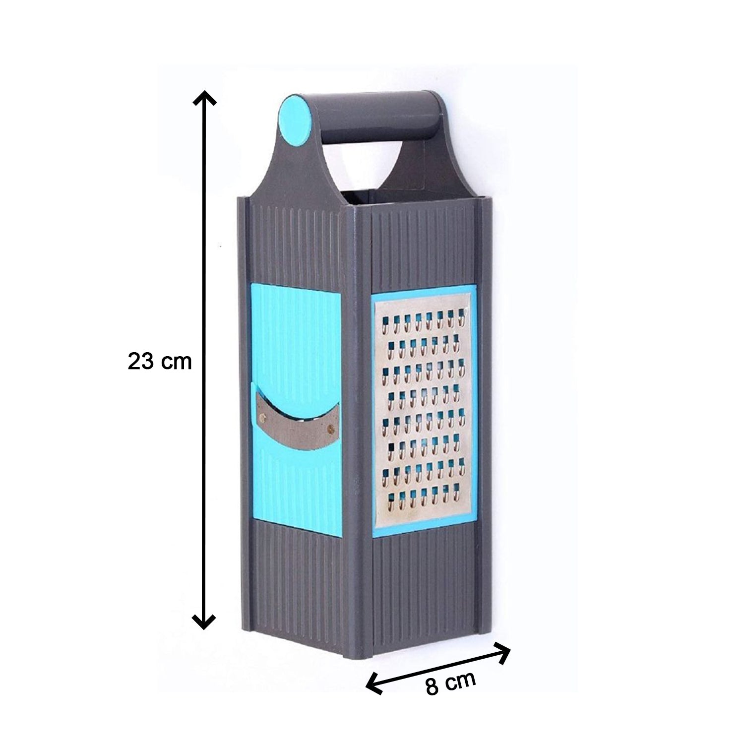 Wukusy 2650 4-in-1 plastic vegetable and fruit grater and slicer for kitchen use, with multiple blades for different prep tasks.