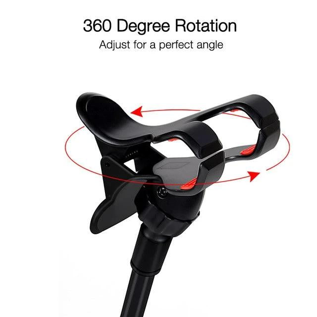 Small Wukusy 282 Cell Phone Holder with adjustable grip and compact design, ideal for secure phone support.
