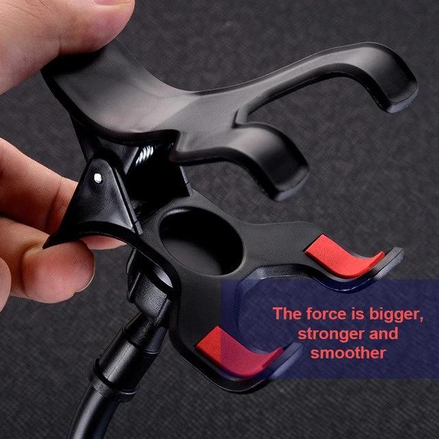 Small Wukusy 282 cell phone holder with adjustable grip and compact design for secure phone support.
