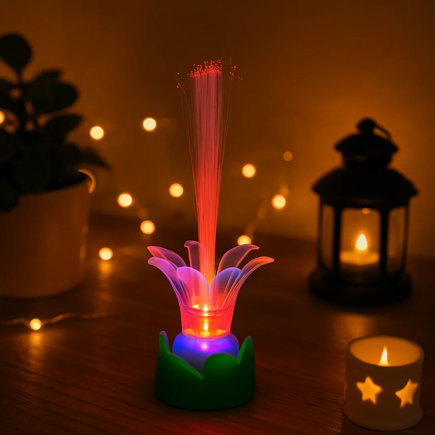 Wukusy 3-in-1 decorative LED party light combo set with colorful string lights, lanterns, and fairy lights for festive decor