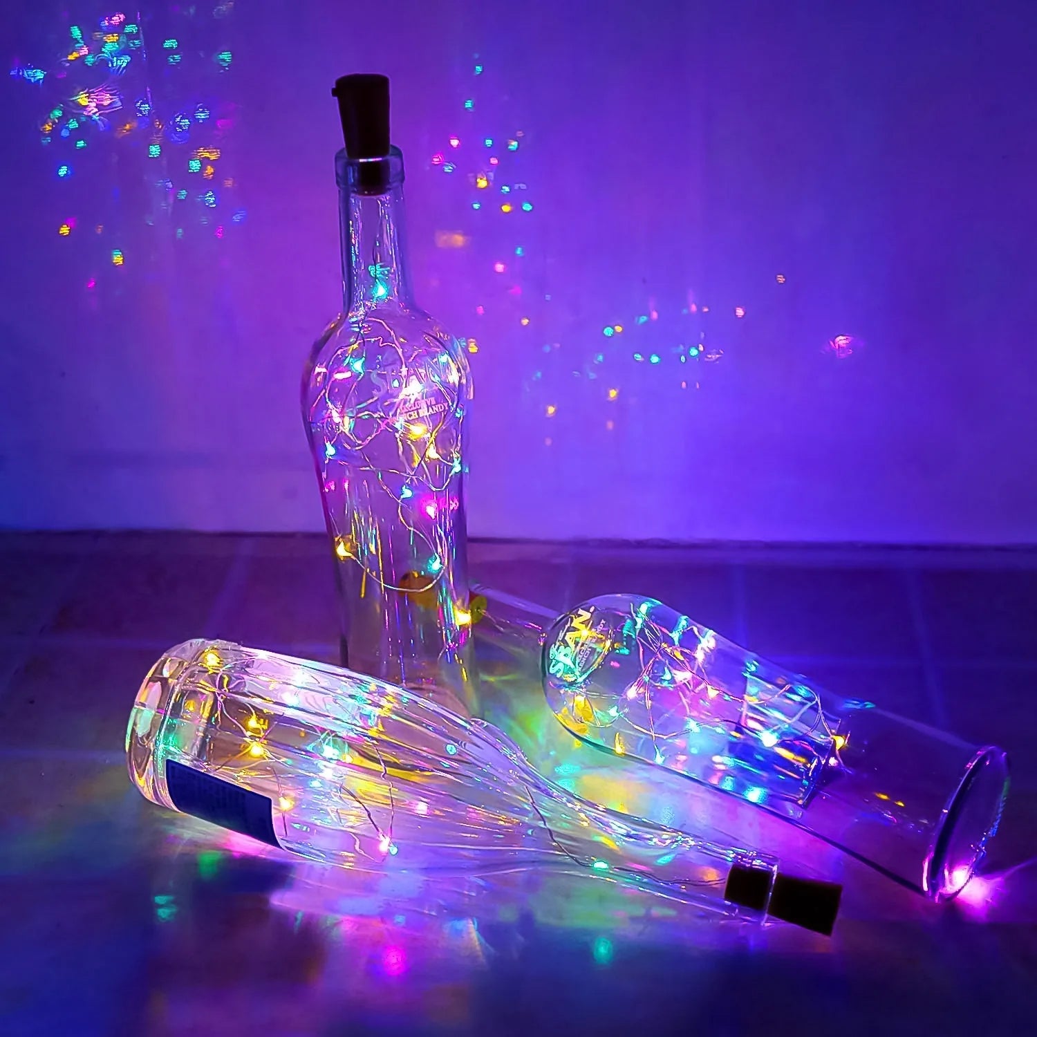 Wukusy 3-in-1 decorative LED party light combo set with colorful string lights and festive designs for celebrations