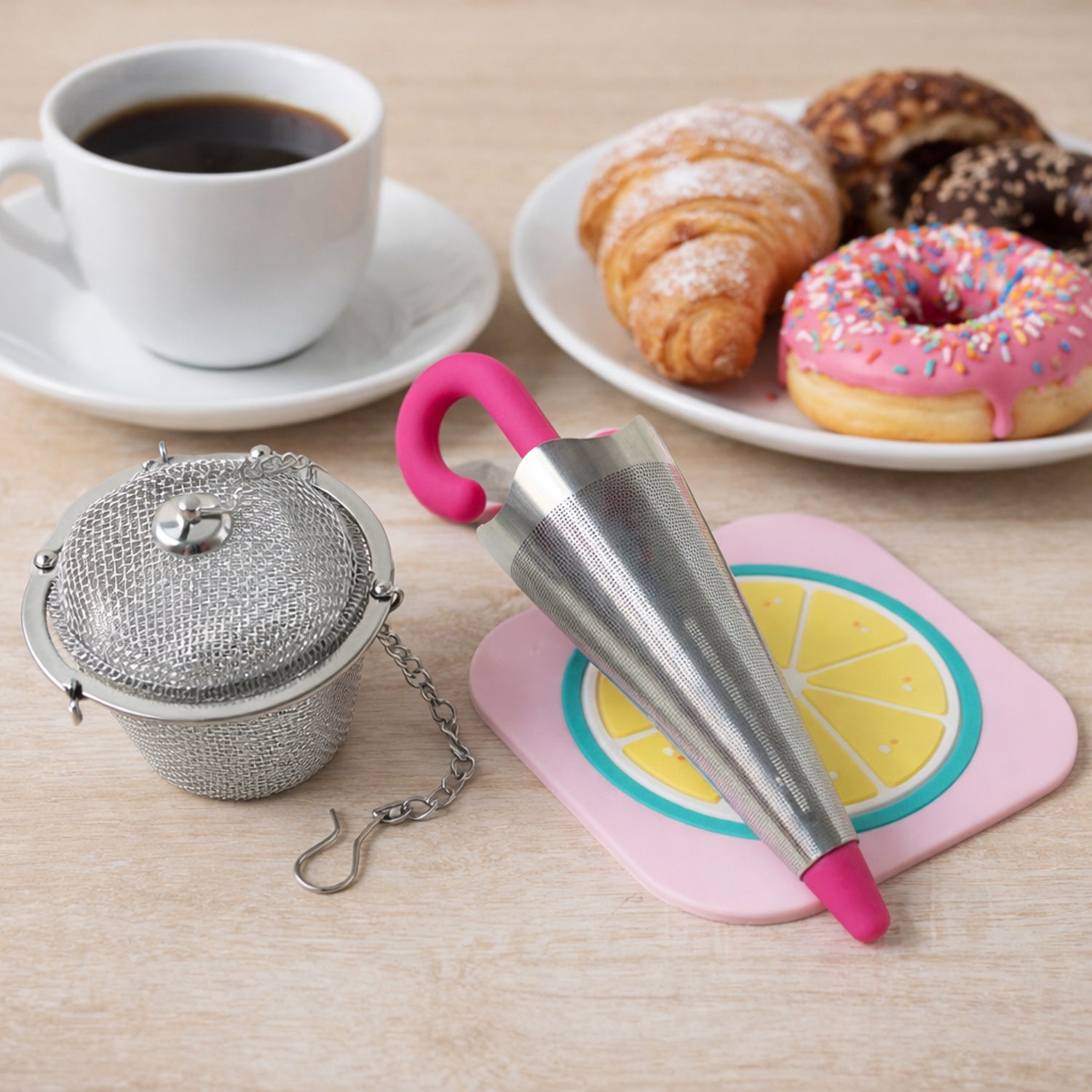 Wukusy 3-in-1 tea and coffee accessories combo set with brewing tools and utensils for tea and coffee preparation.