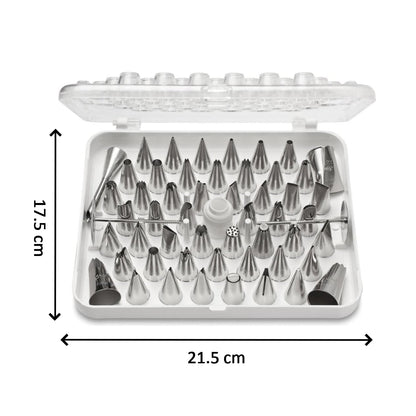 Wukusy 4722 cake nozzle set with decorating tools for cake and pastry cake decorations and icing embellishments