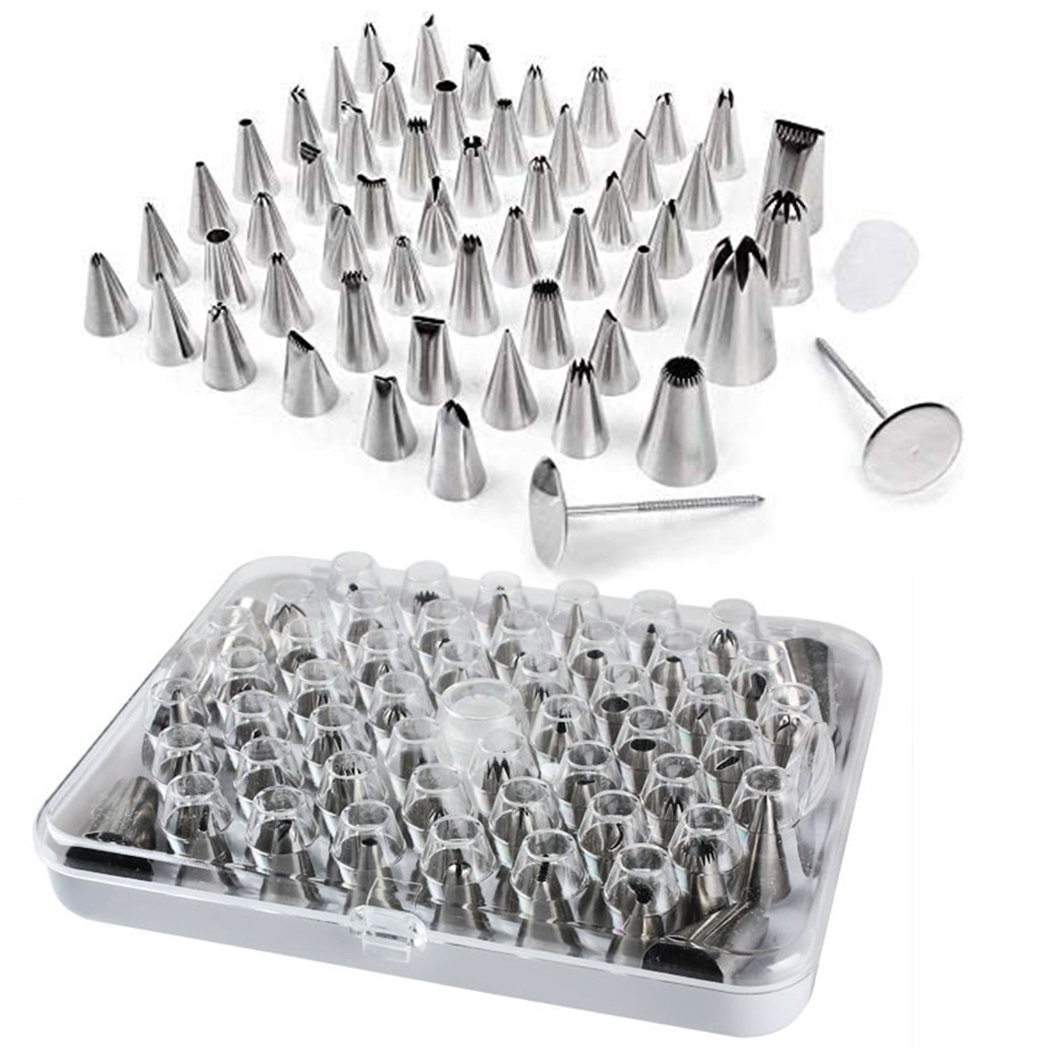 Wukusy 4722 cake nozzle set and decorating tool for creating intricate cake and pastry decorations.