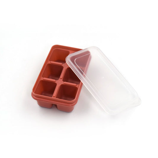 Wukusy 4750 6-cavity silicone ice tray for household kitchens, used for making ice from water and other liquids.
