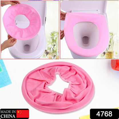 Wukusy bathroom toilet seat cover pad, soft, thicker, stretchable, washable cloth for comfort and warmth.