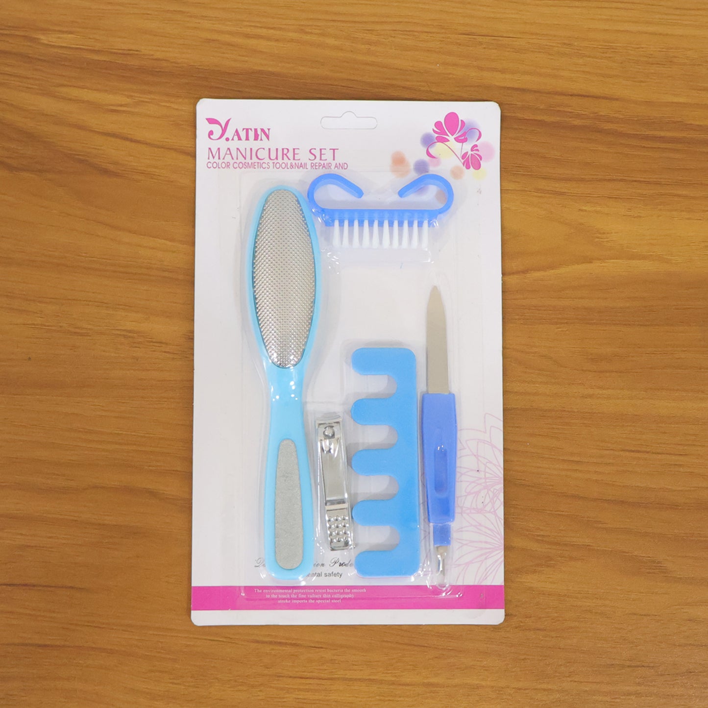Wukusy 5-in-1 manicure and pedicure nail care kit with multiple tools for professional nail grooming at home.