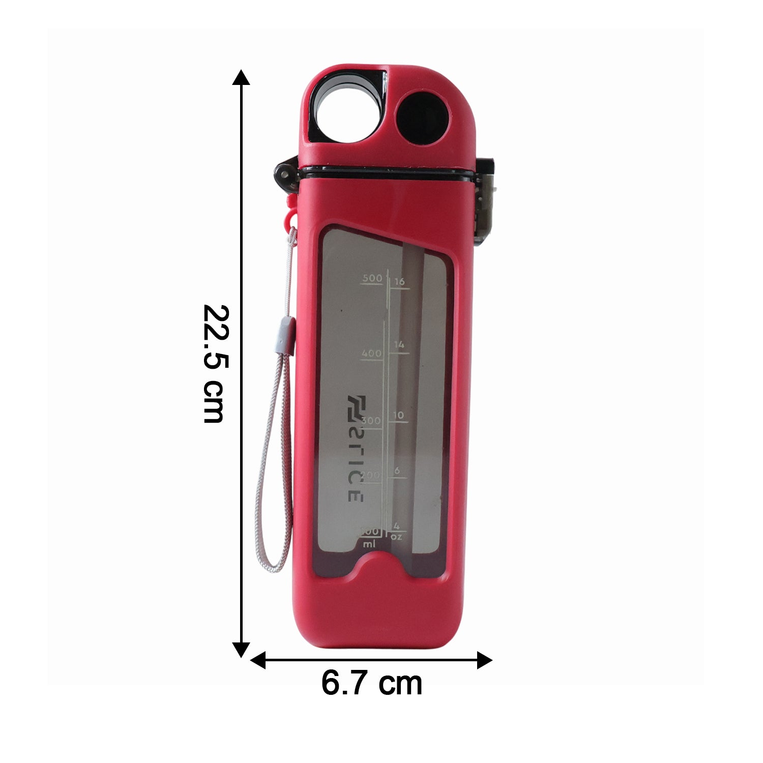 Wukusy 500ml leakproof portable sports water bottle with a sleek design, ideal for outdoor activities and hydration on the go.