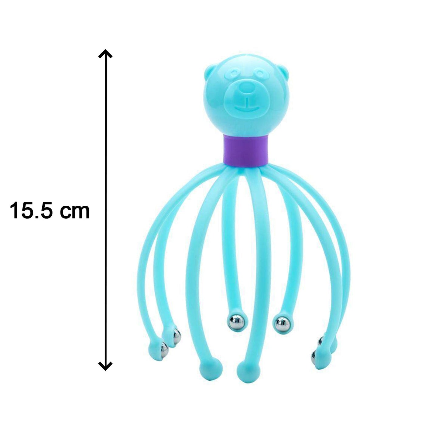 Wukusy 6098 Octopus Stress Relief Therapeutic Scalp Massager with flexible tentacle design for relaxing scalp massage.