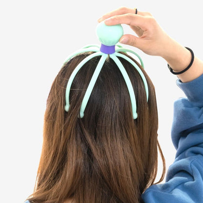 Wukusy 6098 Octopus Stress Relief Therapeutic Scalp Massager with flexible octopus-shaped design and multiple massage nodes