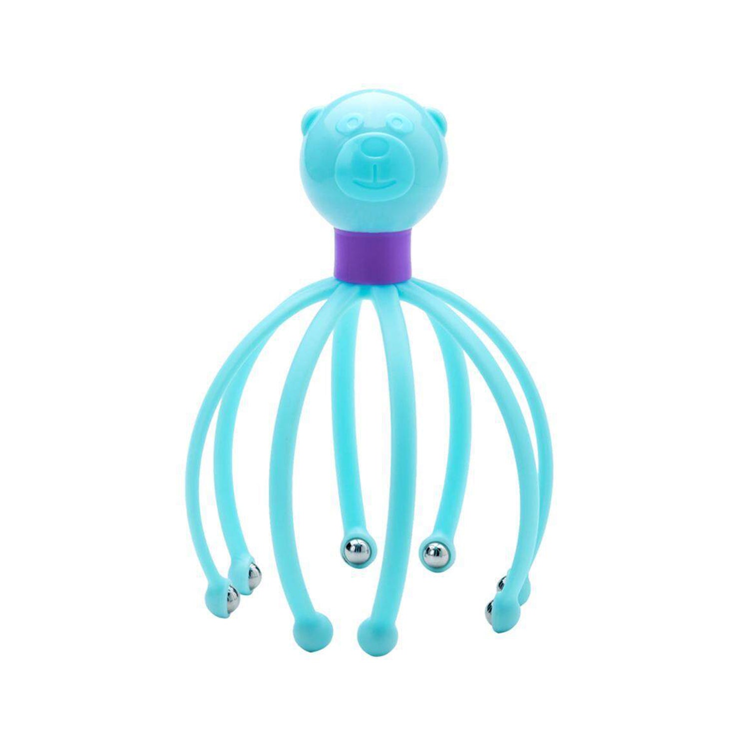 Wukusy Octopus Stress Relief Therapeutic Scalp Massager with multiple flexible prongs for relaxing scalp massage.