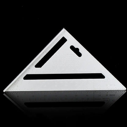 Wukusy lightweight double-sided scale triangle measurement hand tool with clear markings for precise drafting and measurement.