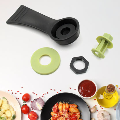 Wukusy 7938 pressure cooker valve handle with plastic grip, kitchen tool for secure lid operation, single piece design