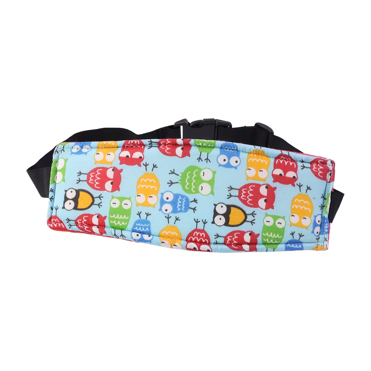 Wukusy adjustable baby car seat head support strap, soft padding and secure fit for infant safety and comfort.
