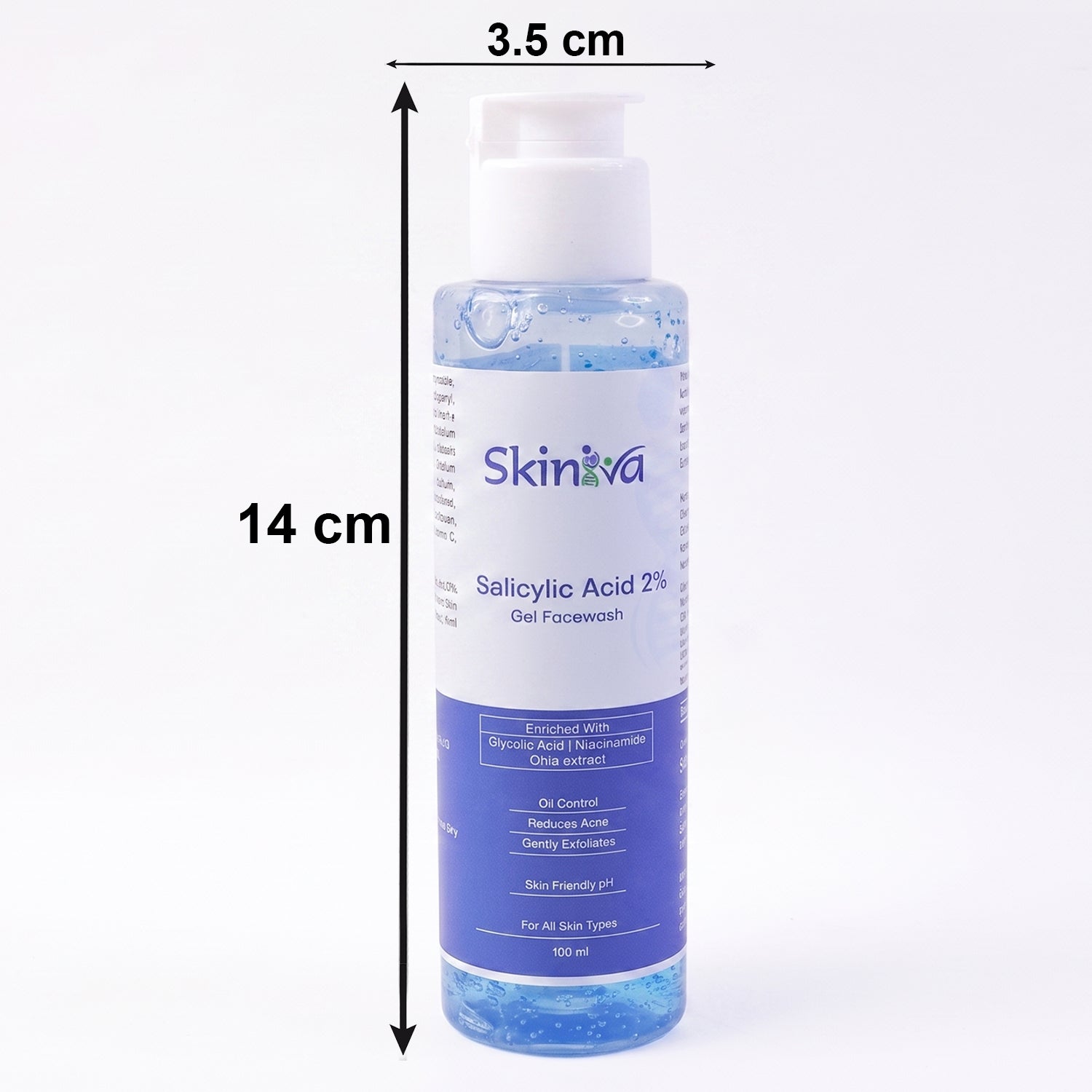 Wukusy Advanced Salicylic Acid Gel Face Wash in 100ml tube, designed for deep cleansing and acne treatment.