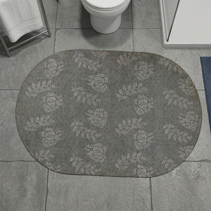 Wukusy anti-slip quick-dry bathroom floor mat, 89x59 cm, with textured surface for safety and moisture drainage.