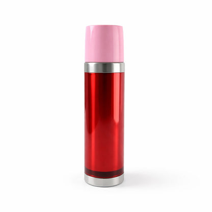Wukusy B-grade stainless steel vacuum insulated flask bottle, 500ml, showing a sleek, durable design with secure screw-top lid.
