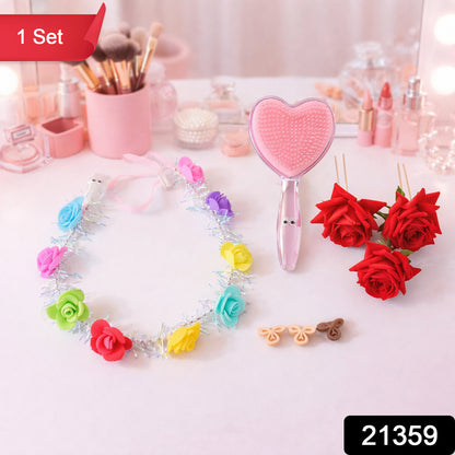 Wukusy Beauty Hair Styling Combo Set including various styling tools and accessories on a white background.
