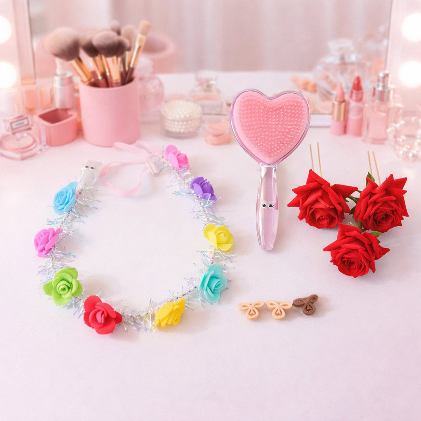 Wukusy Beauty Hair Styling Combo Set with various styling tools on a white background.