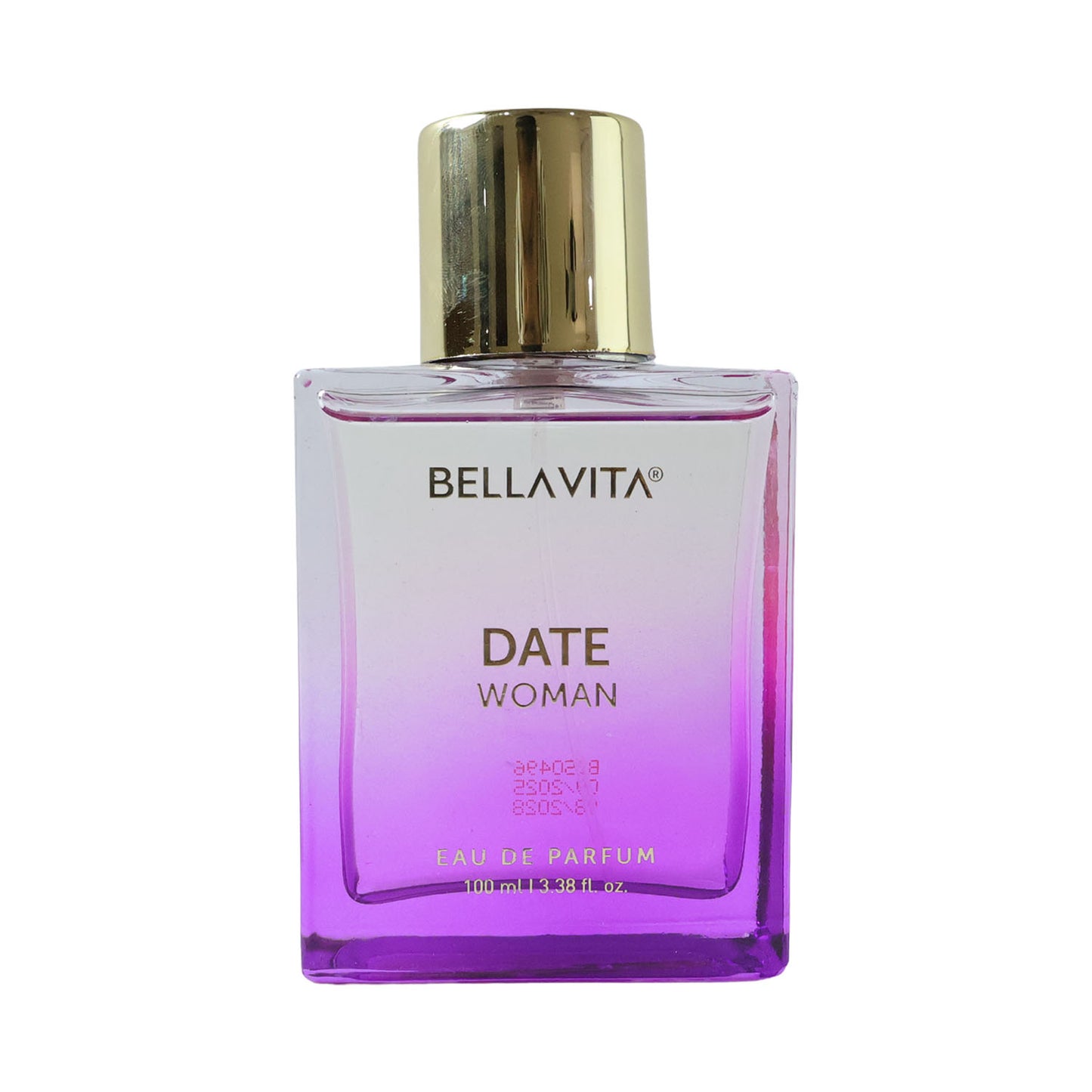 Bellavita Premium Date Woman Eau De Parfum bottle by Wukusy, 100 ml, with elegant floral and fruity fragrance design