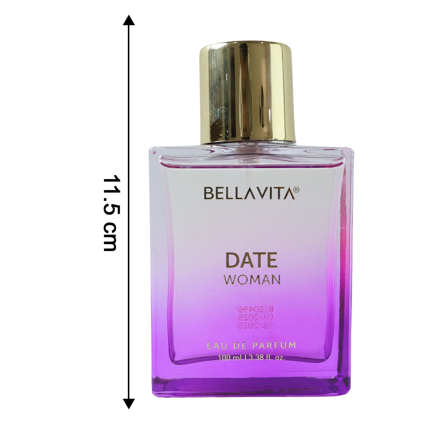 Wukusy Bellavita Premium Date Woman Eau De Parfum 100ml bottle with elegant packaging and floral scent details.
