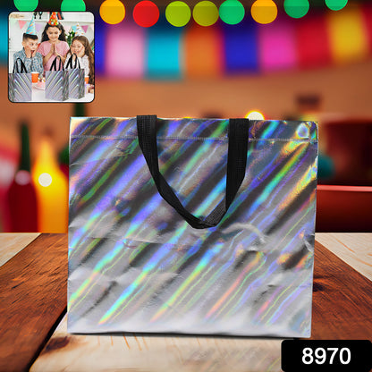 Reusable Wukusy birthday gift bag with colorful mixed designs for party gifting, made from eco-friendly materials.