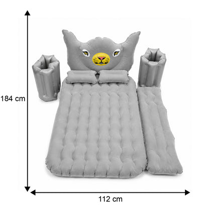 Wukusy car air mattress bed set with inflatable travel bed, pillow cushions, and air pump for comfortable on-the-go rest.