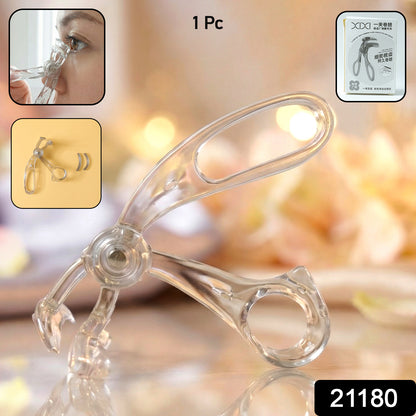 Wukusy Classic Plastic Eyelash Curler with cushioned grip and metal clamp for natural, curled eyelashes.