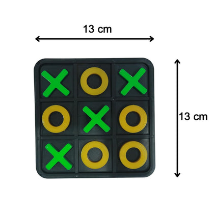 Wukusy Classic Tic Tac Toe Board Game set with wooden grid and X and O game pieces for two players.