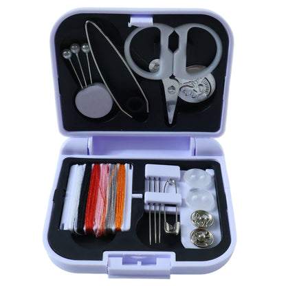 Wukusy compact portable sewing kit with sewing needles, threads, and small tools in a compact case, ideal for travel or on-the-go repairs.
